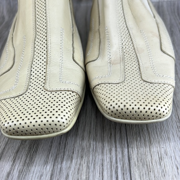 ERNESTO DOLLANI 6133 BEIGE LEATHER SLIP ON LOAFERS - Picture 14 of 15